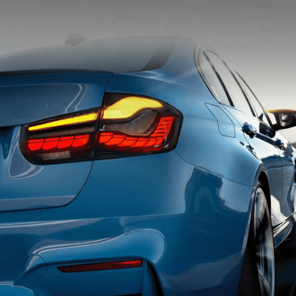 BMW 3 Series F30 & M3 F80 OLED Taillights GTS CS Style Black Optic Smoke