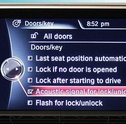 BMW Coding for Acoustical Lock Confirm