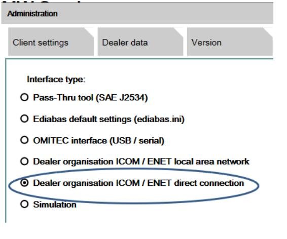ICOM Next Interface Cannot Be Recognized by ISTA ISTA-D