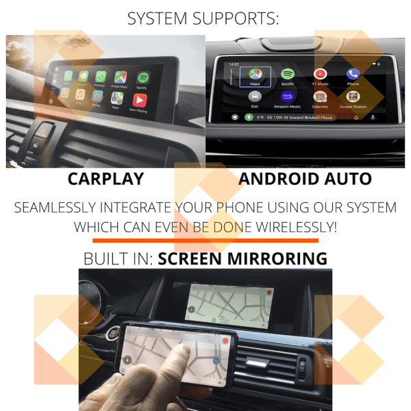 CarPlay and AndroidAuto for BMW 1series 10.25" Touch Screen Android12 Navigation Screen