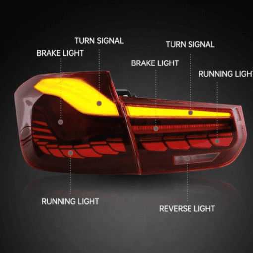 BMW 3 Series F30 & M3 F80 Red OLED Taillights GTS CS Style