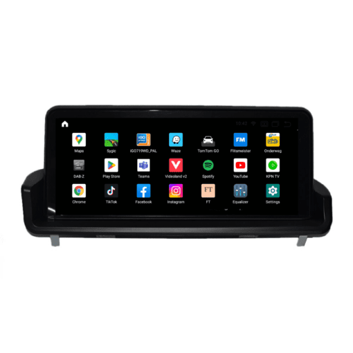 BMW Navigation Android 12 10.25" Touch Screen with CarPlay and AndroidAuto for 3 Series E90/E91/E92/E93 -without original iDrive