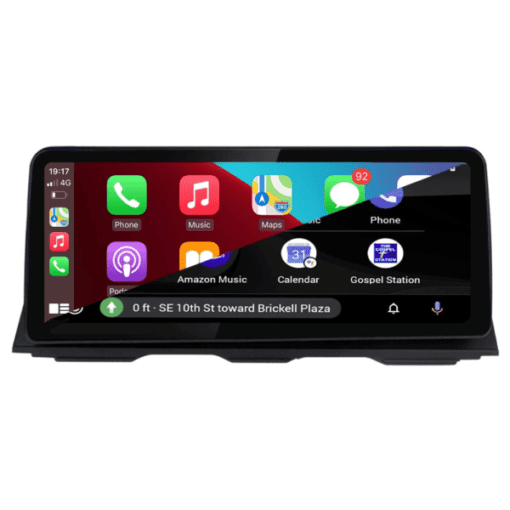 BMW CarPlay and AndroidAuto Android 12 12.3" Navigation Touch Screen XXL " on dash" for 5 Series E60 E61