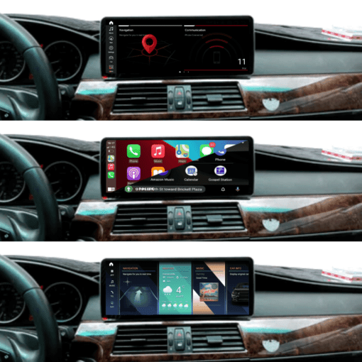 BMW CarPlay and AndroidAuto Android 12 12.3" Navigation Touch Screen XXL " on dash" for 5 Series E60 E61