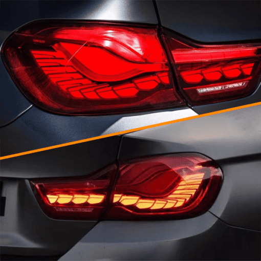 BMW 4 Series F32 F33 F36 & M4 F82 F83 Red OLED Taillights GTS CS Style