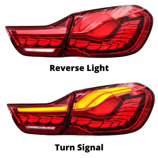 BMW 4 Series F32 F33 F36 & M4 F82 F83 Red OLED Taillights GTS CS Style