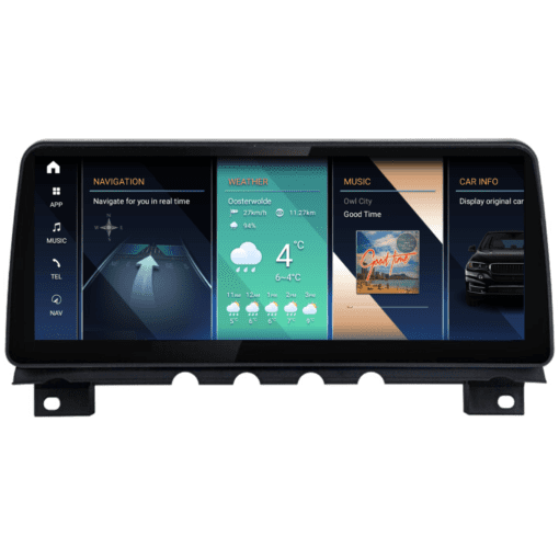 BMW CarPlay and AndroidAuto Android 12 12.3" Navigation Touch Screen XXL " on dash" for 7 Series F01 F02 F03