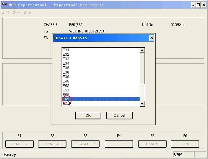 BMW Coding: NECEXPER coding for BMW E66