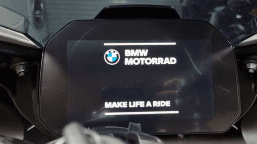 BMW MotoBike Coding M start-up & Make Life a Ride Screen