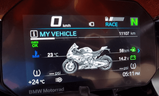 BMW MotoBike Coding Remove Low Fuel Warning