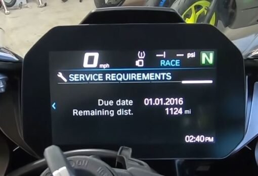 BMW Motorbike Coding Remove Service Reminder