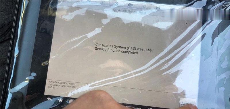 EVL Reset for 2007 BMW E90 320D Diesael via Autel MS908S Pro